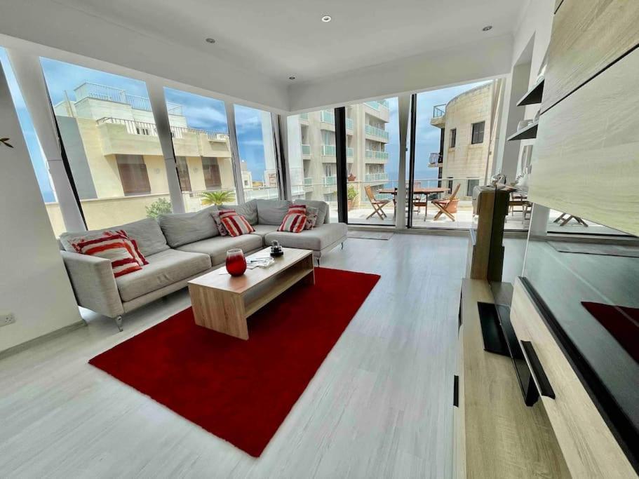 Ferienwohnung Sea View Penthouse In Tas-Sliema Exterior foto